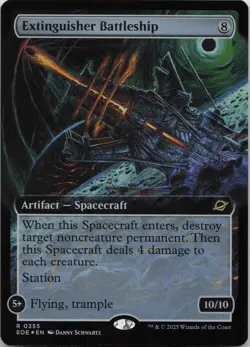 Extinguisher Battleship (Extended Art) - FOIL - R Edge of Eternities 355 - MTG - Image 1
