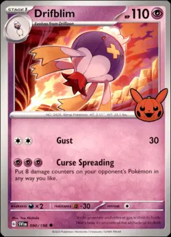 Pokemon - 2X Drifblim #090/198 - Trick or Trade BOOster 2023 Uncommon - Image 1