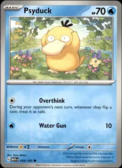 Pokemon - 2X Psyduck #054/165 - SV: Scarlet & Violet 151 Common - Image 1