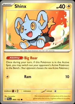 Pokemon - 2X Shinx #068/193 - SV02: Paldea Evolved Common - Image 1