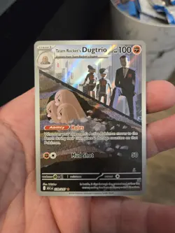 Team Rocket's Dugtrio 239/217 Pokemon TCG Ascended Heroes Illustration Rare NM - Image 1