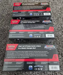 Lot of 3 Pokemon Prismatic Evolutions Surprise Boxes - Factory Sealed - Image 2