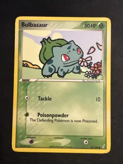 Pokemon Bulbasaur 45/100 EX Crystal Guardians Common Regular Basic English - Image 1