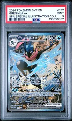 2024 Pokemon SVP EN SFA Special Illustration Rare #132 Greninja ex PSA 9 MINT - Image 1