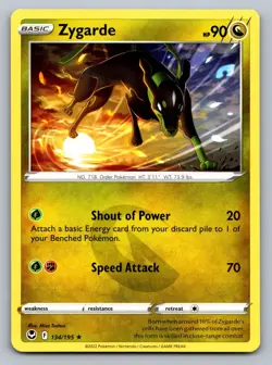 Pokemon TCG SWSH12: Silver Tempest Zygarde 134/195 - Image 1