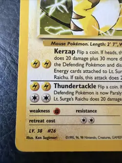 Pokemon TCG Lt. Surge's Raichu #11/132 Gym Challenge Holo Rare Vintage - Image 2