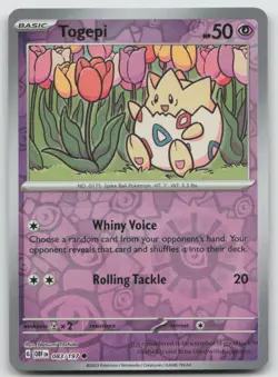 Togepi 083/197 Common Obsidian Flames Pokemon Reverse Holo NM - Image 1