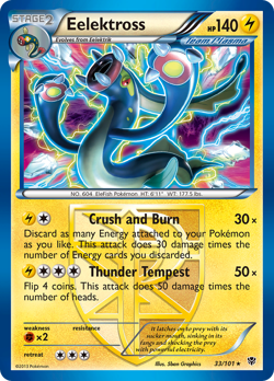 Eelektross 33/101 Holo R Plasma Blast Pokemon Holo NM/M - Image 1