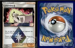 Lusamine ◇ 182/214 Prism Star Rare Lost Thunder Pokemon Holo NM/M - Image 2