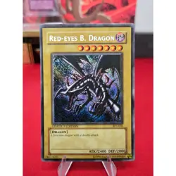 Multi-Misprint Red-Eyes B. Dragon – 2002 Collector’s Tin (BPT-005) – Secret Rare - Image 1