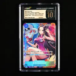 CGC 10 PRISTINE 2024 One Piece JPN Boa Hancock OP01-078 SR (Alt Art) - Image 2