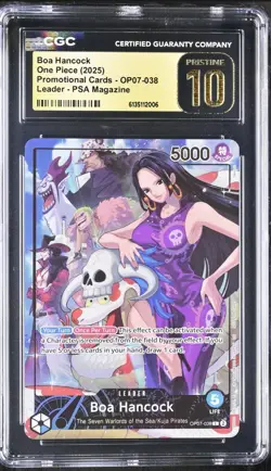 Boa Hancock One Piece 2025 PSA Magazine Promo Op07-038 CGC Pristine 10 - Image 1