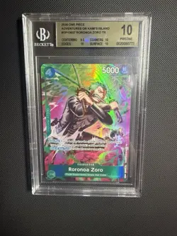 OP15 Roronoa Zoro TR OP13-037 BGS 10 PRISTINE - Image 1
