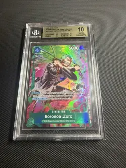 OP15 Roronoa Zoro TR OP13-037 BGS 10 PRISTINE - Image 2
