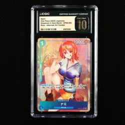 CGC 10 PRISTINE 2024 One Piece JPN Nami OP09-050 R (Alt Art) - Image 1