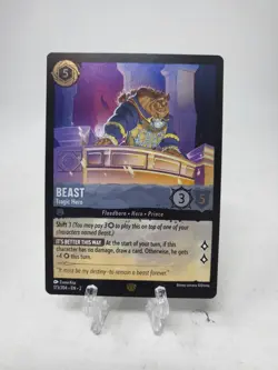 Disney Lorcana Beast Tragic Hero 173/204 Floodborn Cold Foil Legendary Holo - Image 1