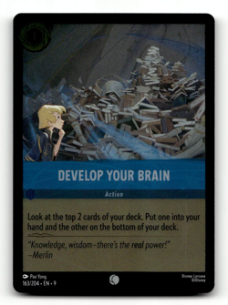 COLD FOIL - Disney Lorcana Develop Your Brain 163/204 - Fabled - Image 1