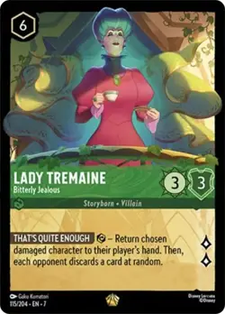 Lady Tremaine Bitterly Jealous 115/204 Archazias Island Non-Foil Disney Lorcana - Image 1