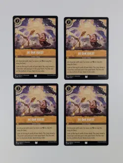 Disney Lorcana Be Our Guest x4 MINT Set The First Chapter Uncommon 25/204 TCG - Image 1