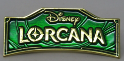 Disney Lorcana Rise of the Floodborn Emerald Green Pin Promo - Image 1