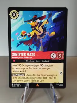 LORCANA FR - Chapitre 11 116/204 Sinister Mask - Rare Neuf - Image 1