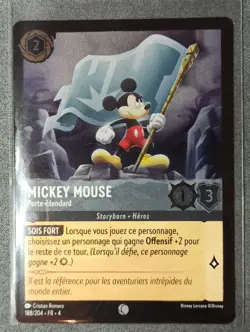 Carte LORCANA FR - Chapitre 4 188/204 Mickey Mouse-✨FOIL✨Neuf - Image 1