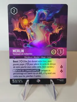 Carte LORCANA FR -Chapitre 10 209/204 Merlin - Epique ✨ FOIL ✨ Neuf - Image 1