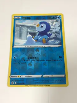 Pokemon Card Brilliant Stars Reverse Holographic Piplup 035/172 NM - Image 1