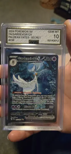 Pokemon TCG Gardevoir EX Full Art Holo AGS 10 233/091 Paldean Fates Gem Mint - Image 1