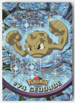 Geodude #74 Topps Trading Cards Series 1 Pokemon Lightly Played Holo - Image 1