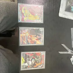 Pokemon 3 Card Lot EN IR DR Team rockets houndoom Persian Staraptor Mint - Image 1
