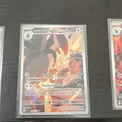 Pokemon 3 Card Lot EN IR DR Team rockets houndoom Persian Staraptor Mint - Image 3