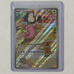 CHANSEY #187/167 ILLUSTRATION RARE IR TWILIGHT MASQUERADE POKEMON LP - Image 1