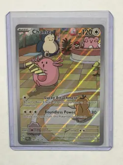 CHANSEY #187/167 ILLUSTRATION RARE IR TWILIGHT MASQUERADE POKEMON LP - Image 2
