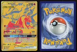 Reshiram & Charizard GX SM247 Tag Team Gold Sun & Moon Promo Pokemon English NM - Image 3