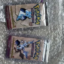Pokemon 1st Edition Fossil Booster Pack WOTC SEALED X2 Excellent - Image 2