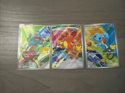 Pokemon First Partner Illustration Collection Series 1 Kanto Gen 1 Starters Set - Image 1