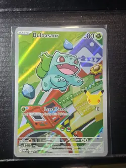 Pokemon First Partner Illustration Collection Bulbasaur 037 NM READ DESCRIPTION - Image 1