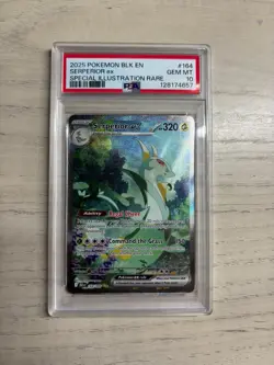 2025 Pokemon Black Bolt Serperior ex Special Illustration Rare #164/086 PSA 10 - Image 1