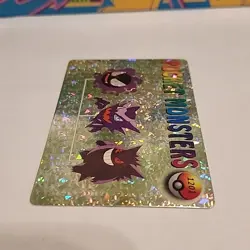1999 Vintage Pocket Monsters Vending Prism - Gengar, Haunter, Gastly #1201 NM - Image 3