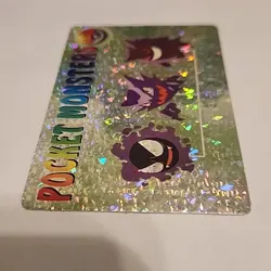 1999 Vintage Pocket Monsters Vending Prism - Gengar, Haunter, Gastly #1201 NM - Image 4