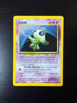 2001 POKEMON NEO REVELATION #3 CELEBI-HOLO UNGRADED - Image 1