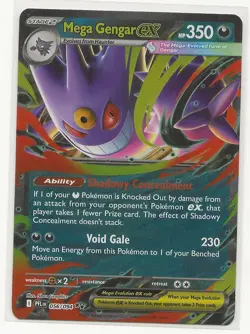 Mega Gengar ex - 056/094 - Double Rare - Pokemon Phantasmal Flames - Image 1