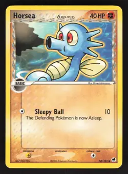 Horsea 50/101 Delta Species Pokemon TCG Dragon Frontiers MP - Image 1