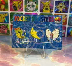 Pokemon Holo Butterfree Evolution Vintage Pocket Monsters Prism Sticker 98 jpn - Image 2