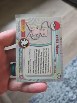 Pokemon Topps 2000 Pokemon Mew #151 TV Animation Series 3 Blue Label Non-Holo - Image 4