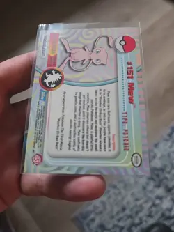 Pokemon Topps 2000 Pokemon Mew #151 TV Animation Series 3 Blue Label Non-Holo - Image 5