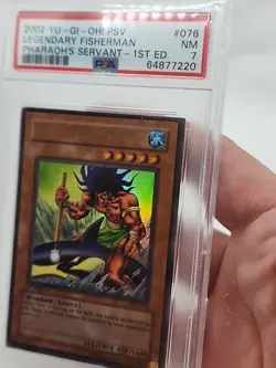 Legendary Fisherman 1st PSV-076 PSA 7 Yu-Gi-Oh 2002 Pharaoh's Servant *CCGHouse* - Image 5