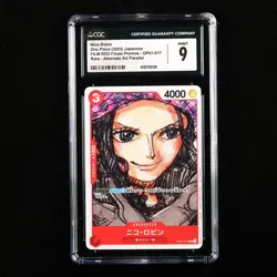 CGC 9 MINT 2023 One Piece JPN Nico Robin OP01-017 R (Alt Art) - Image 1