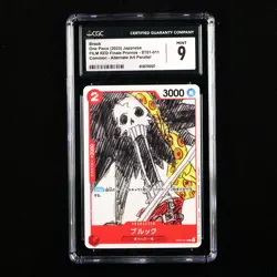 CGC 9 MINT 2023 One Piece JPN Brook ST01-011 C (Alt Art) - Image 1